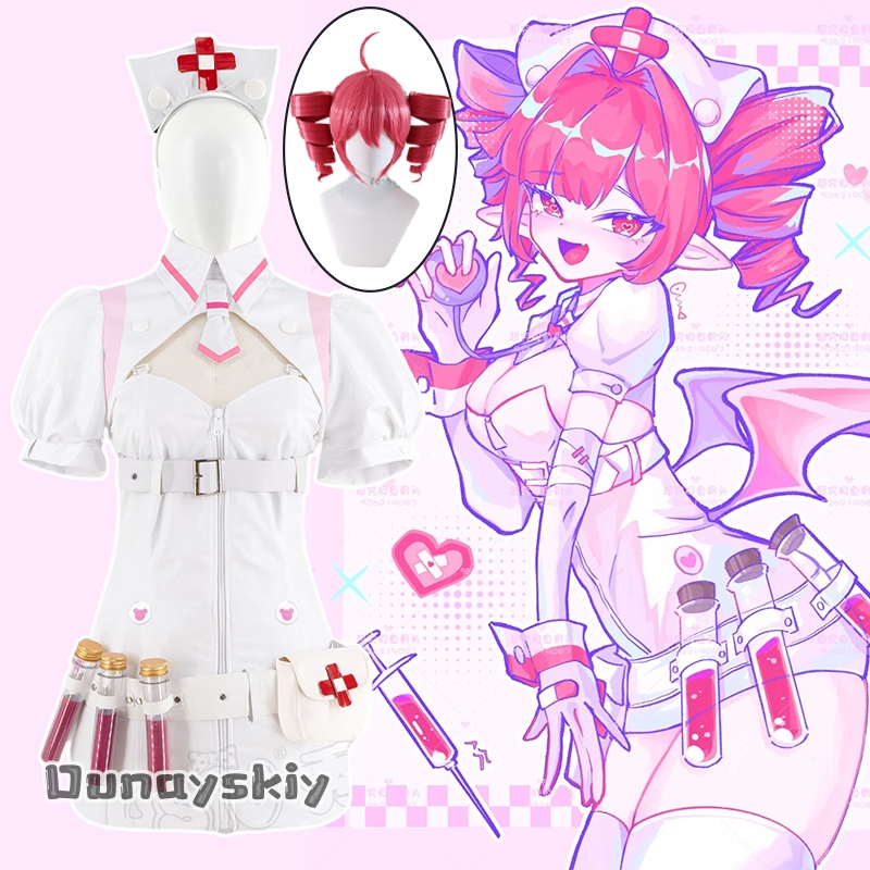 Anime Cosplay Nurse - Buro คอสเพลย์เครื่องแต่งกาย Virtual Idol คอสเพลย์อะนิเมะ Cos