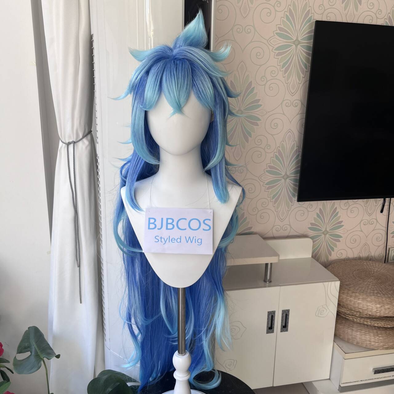 Anime Cosplay Long Hair - [วิกผมแฟชั่น]วิกผมคอสเพลย์ Idia วิกผมอนิเมะแบบ Twisted Wig Wonderland