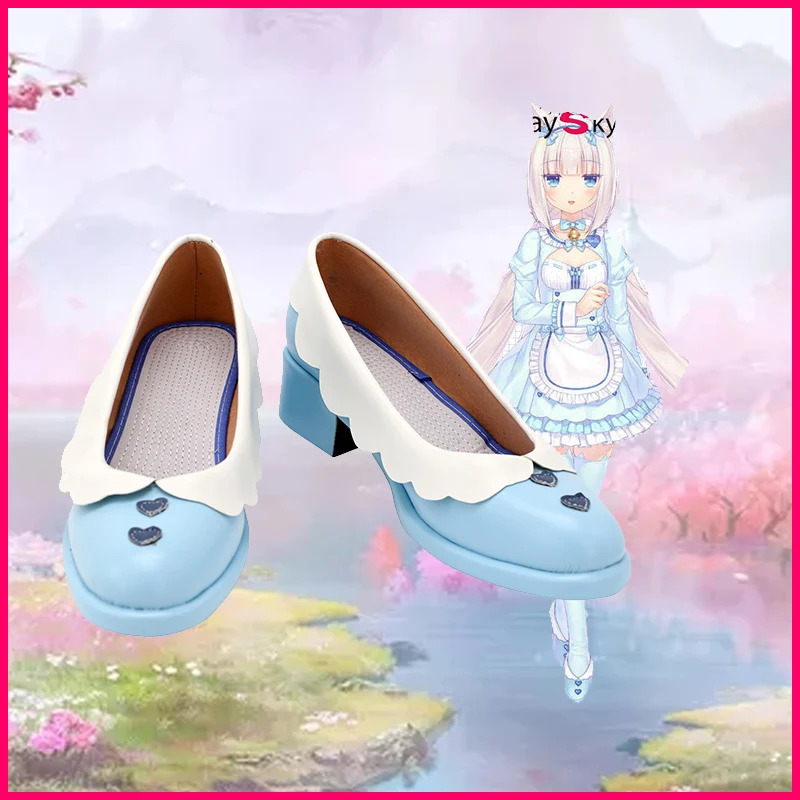 Anime Cosplay Youtube - NEKOPARA Chocola วานิลลาแม่บ้าน COSPLAY รองเท้า PU