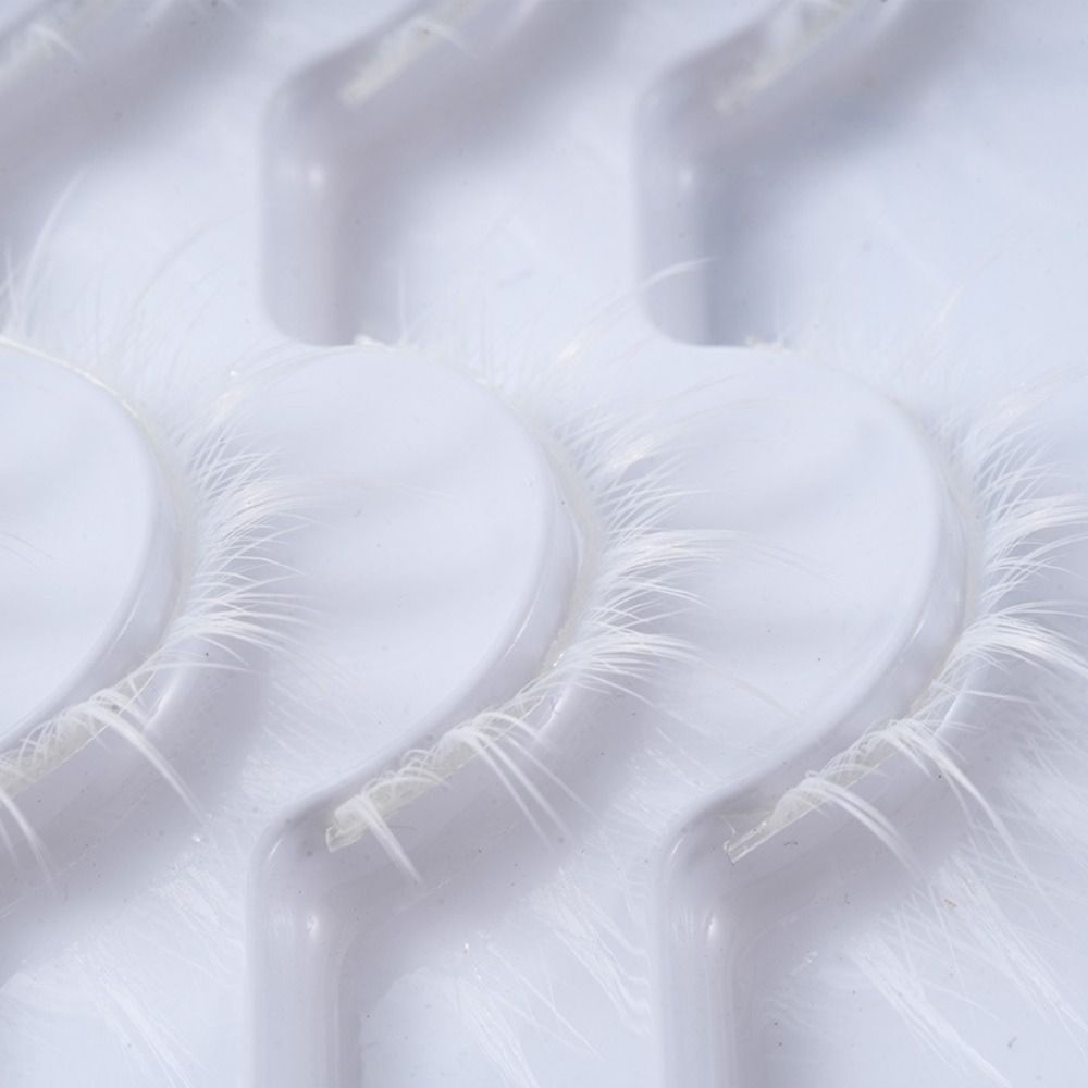 Anime Cosplay Lashes - สีขาวสีขาวอะนิเมะขนตาสไตล์ญี่ปุ่น 3D Manga Lashes มังงะอะนิเมะคอสเพลย์ขนตาสําหรับปาร์ตี้ฮาโลวีน Stage