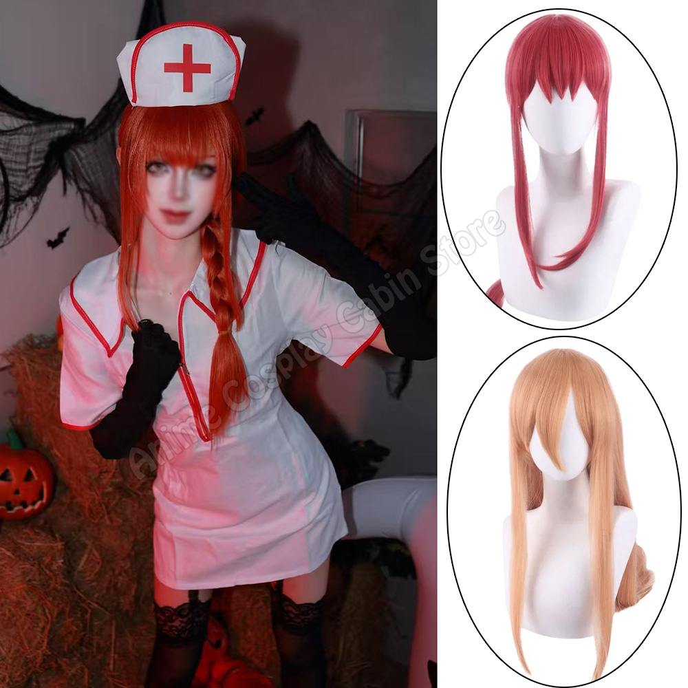 Anime Cosplay Nurse - ชุดคอสเพลย์แมคกิมา พยาบาล อนิเมะ พาวเวอร์ ชุดพยาบาล วิกผม