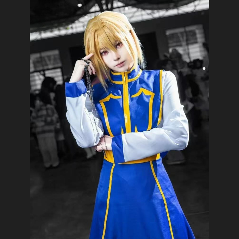 Anime Cosplay Youtube - อะนิเมะ HUNTER X HUNTER คุราปิก้าคอสเพลย์เครื่องแต่งกายคุราปิก้าสีฟ้าชุดฮาโลวีนปาร์ตี้คาร์นิวัลแต่งตัวผู้ชายผู้หญิงชุดกิโมโน