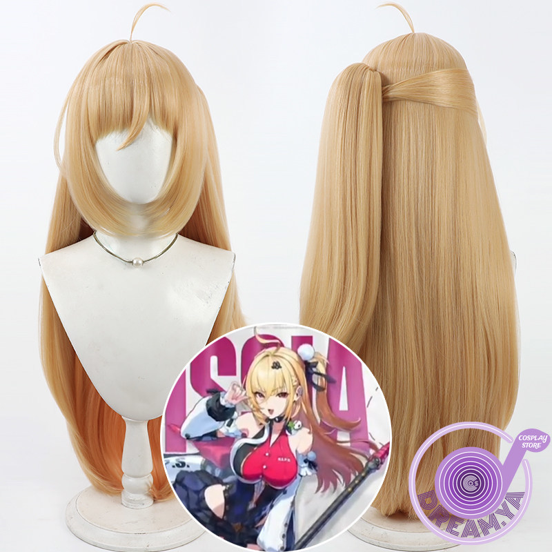 Anime Cosplay Long Hair - ซิสเซียคอสเพลย์วิกผมเซนเลส โซน ซีโร่ ปิกเทลผมสังเคราะห์ทนความร้อนยาวปาร์ตี้ฮาโลวีนเล่นบทบาทคาร์นิวัล+ หมวกวิกผม