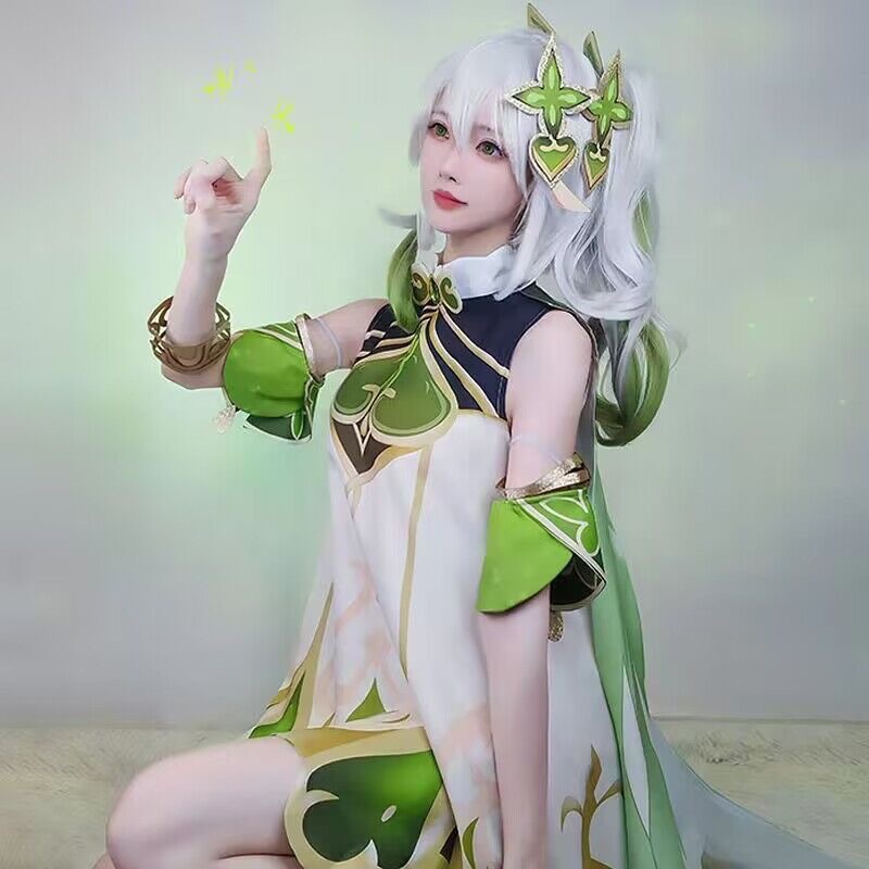 Re Zero Rem Wig - ชุดคอสเพลย์ Nahida จากเกม Genshin Impact ปี