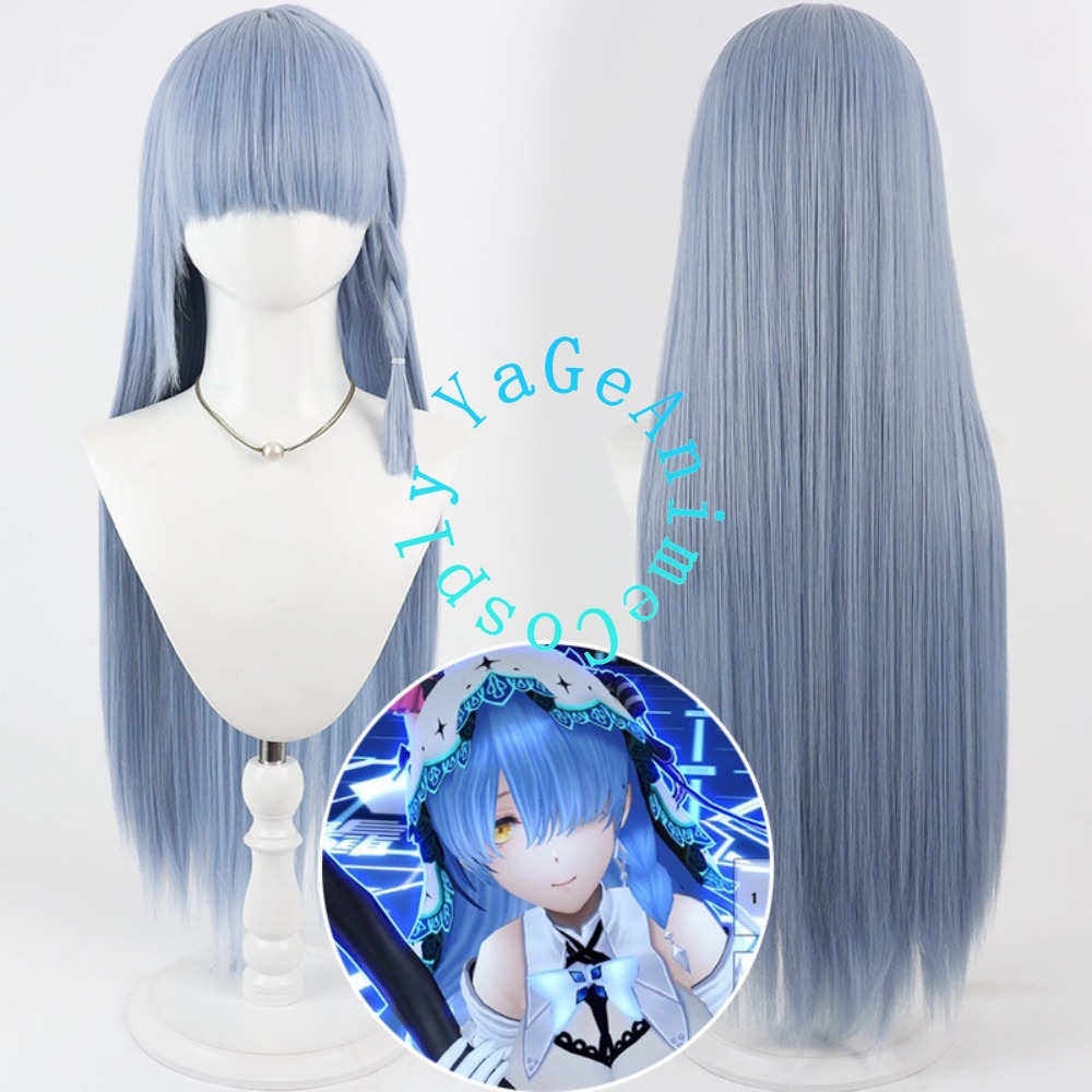 Re Zero Rem Wig - วิกคอสเพลย์เรเซโร่ เรม ทรงผมยาวลุ่ย สำหรับงานอีเวนต์อนิเมะ