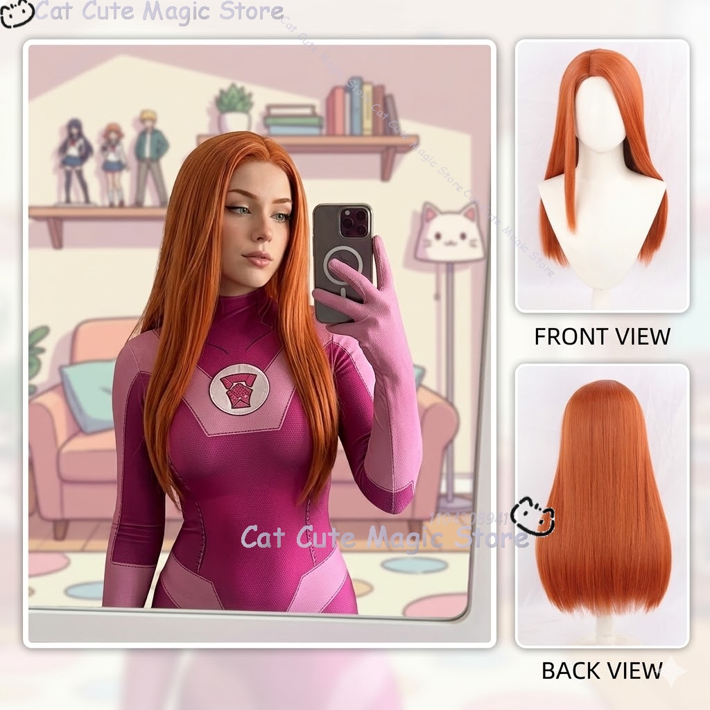 Anime Cosplay Long Hair - แซมแธนตา เอฟ วิลคินส์ อะตอม อีฟ อะนิเมะ