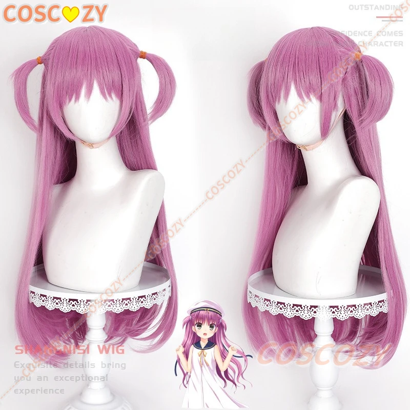 Anime Cosplay Long Hair - CosplayAnime ฤดูร้อนกระเป๋าคอสเพลย์วิกผมยาวผมสีม่วงปาร์ตี้ฮาโลวีนผู้หญิงหญิงบทบาทเล่นวิกผม