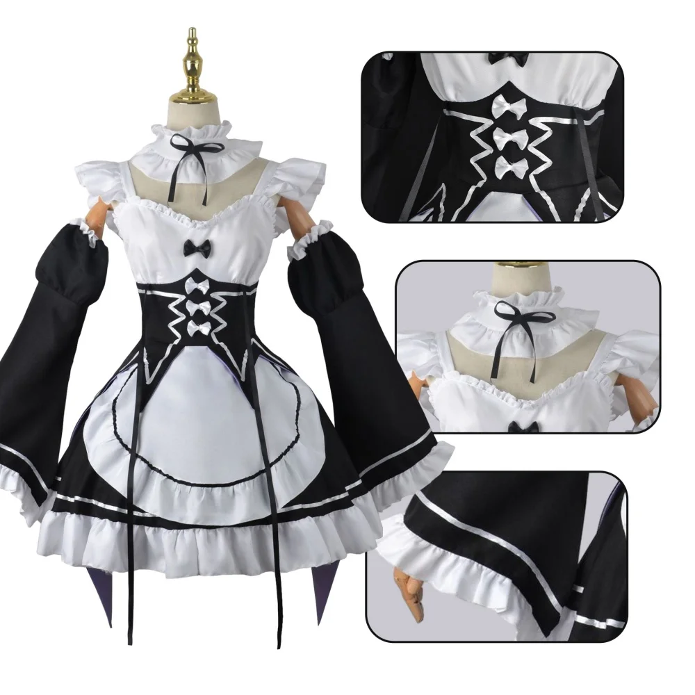 Anime Cosplay Re Zero - อะนิเมะ ราม เรม เมดคอสเพลย์ รีไลฟ์ อิน