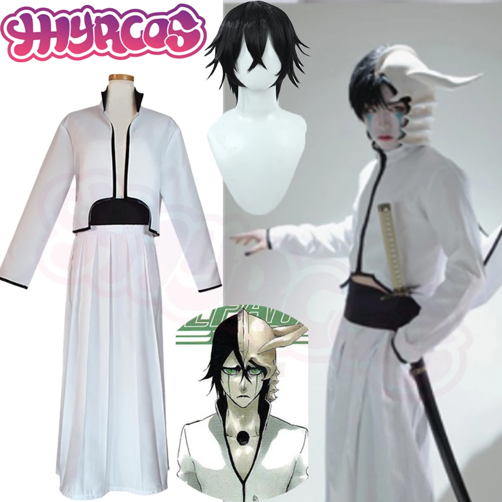 CosplayAnime Bleach Ulquiorra  - Cosplay Anime White Hair บทวิจารณ์และราคา