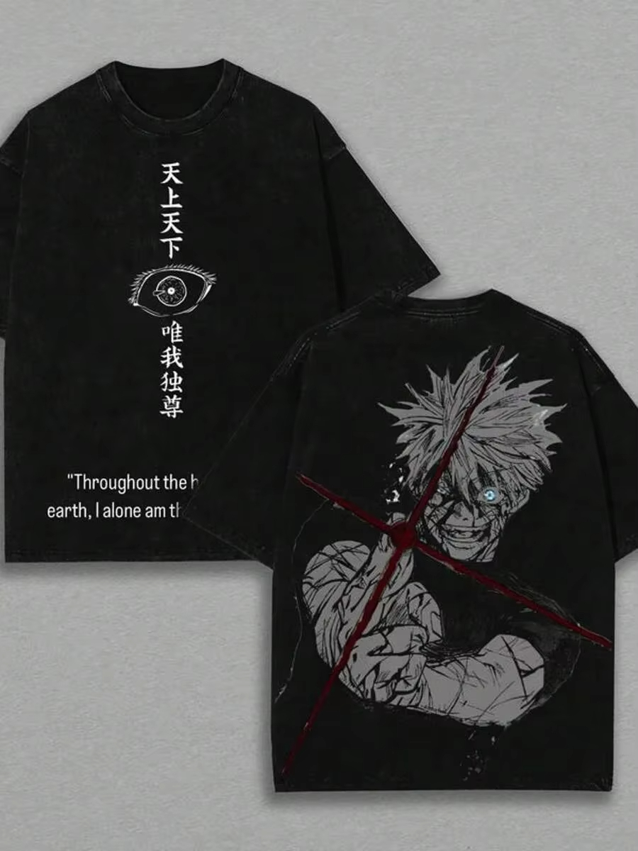 เสื้อยืดโอเวอร์ไซส์ลายอนิเมะ J - Anime Cosplay Quotes บทวิจารณ์และราคา