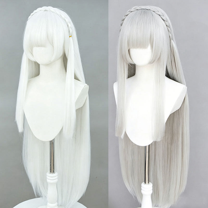 อะนิเมะ Re: ซีโร่ เอมิเลียคอสเ - Cosplay Anime White Hair บทวิจารณ์และราคา