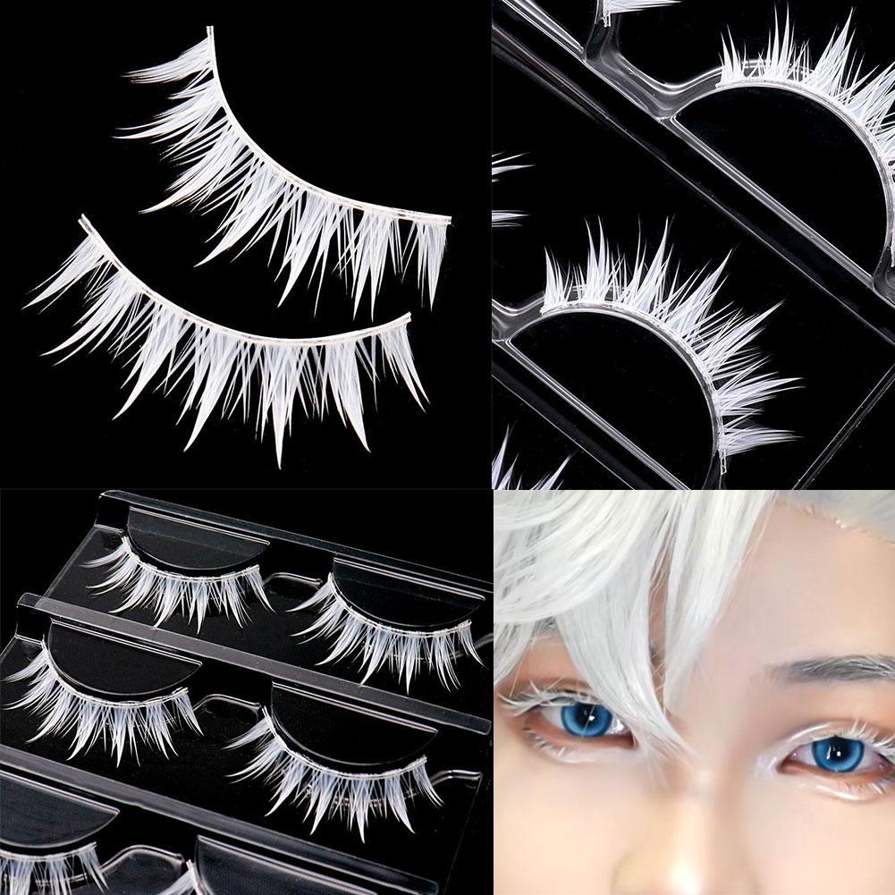 ขนตาปลอมสีขาวคอสเพลย์ตัวละครอะ - Anime Cosplay Lashes บทวิจารณ์และราคา
