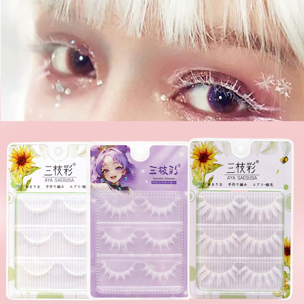 ขนตาปลอมสีขาวคอสเพลย์ตัวละครอะ - Anime Cosplay Lashes บทวิจารณ์และราคา