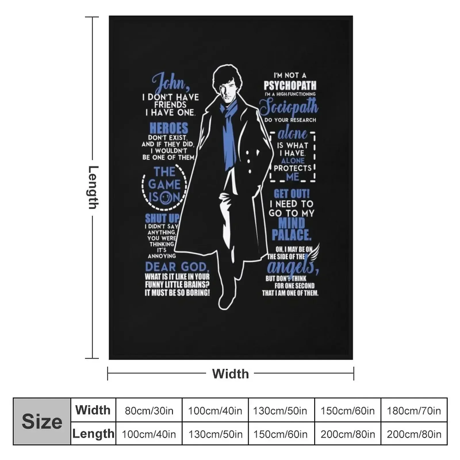 คำพูด ผ้าห่ม V2.0 ไอเดียของขวั - Anime Cosplay Quotes บทวิจารณ์และราคา
