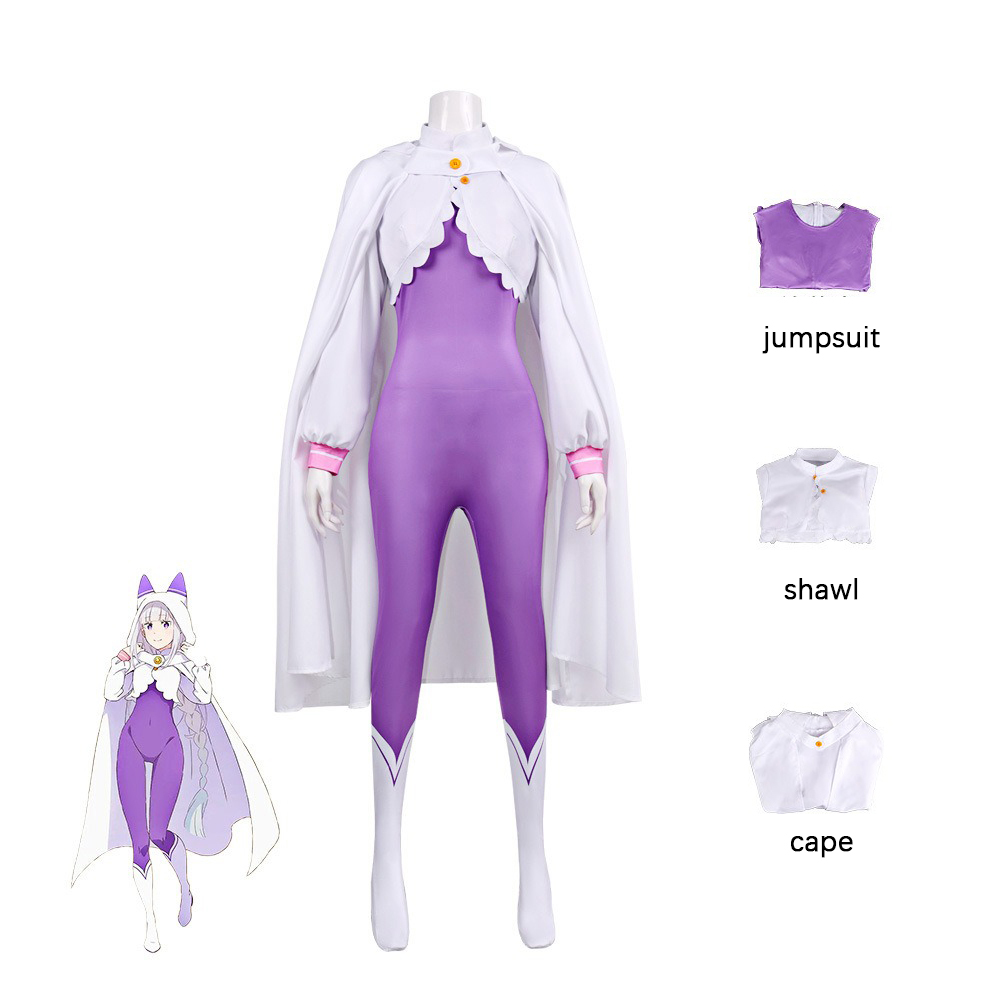 ชุดคอสเพลย์อนิเมะ เอมิเลีย ชุด - Anime Cosplay Re Zero บทวิจารณ์และราคา