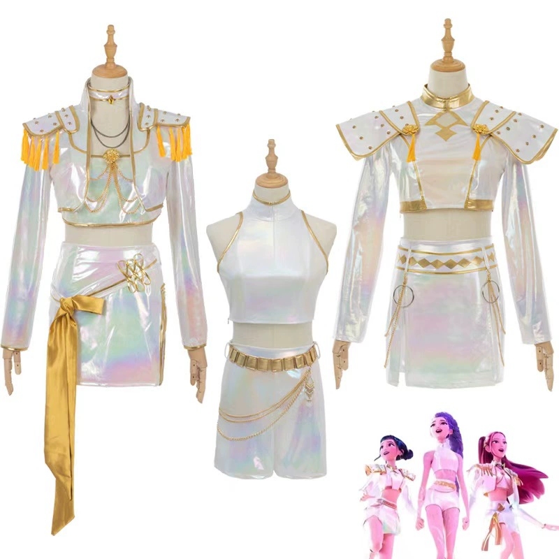 ชุดคอสเพลย์หนัง PU สีขาว ชุดร้ - Anime Cosplay Outfit Girl บทวิจารณ์และราคา