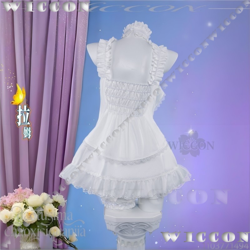 ราม เรม สวีทแองเจิล ชุดนอนสีขา - Re Zero Rem Wig บทวิจารณ์และราคา