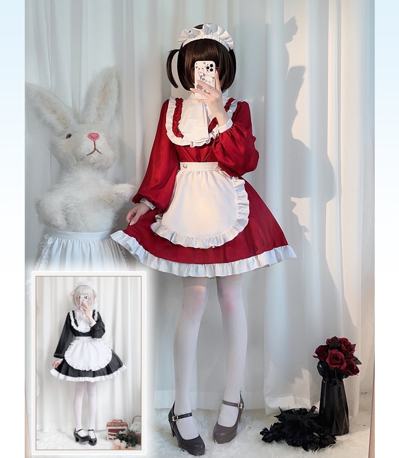 สไตล์ญี่ปุ่น Y2K Jirai Kei Cat - Anime Cosplay Maid บทวิจารณ์และราคา