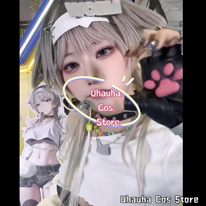 CR6.9*Prika Gray Fashion Y2K K - Anime Cosplay Long Hair บทวิจารณ์และราคา
