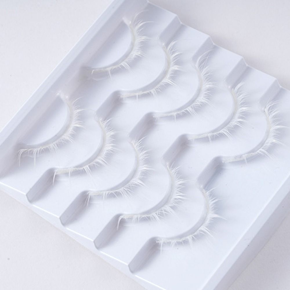 ขนตาปลอมสีขาวสไตล์อนิเมะ ขนตาป - Anime Cosplay Lashes บทวิจารณ์และราคา