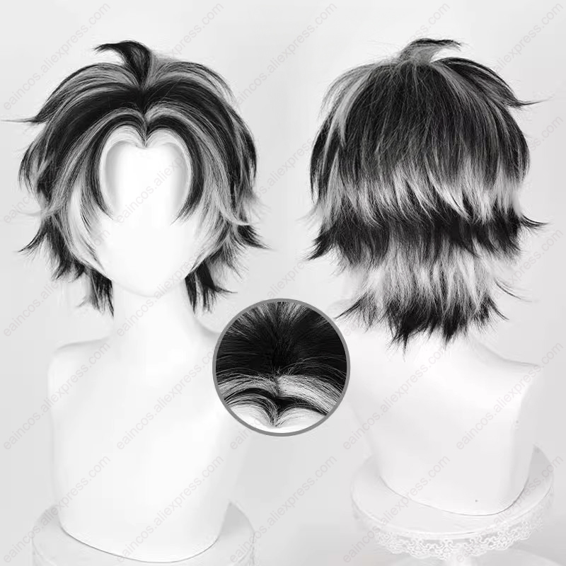 Kotaro bokuto COSPLAY วิกผมสั้ - Cosplay Anime White Hair บทวิจารณ์และราคา