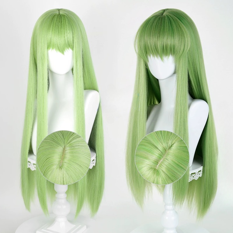 อะนิเมะ CC คอสเพลย์วิกผมสีเขีย - Anime Cosplay Long Hair บทวิจารณ์และราคา