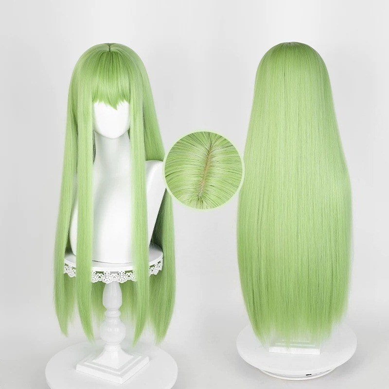 อะนิเมะ CC คอสเพลย์วิกผมสีเขีย - Anime Cosplay Long Hair บทวิจารณ์และราคา