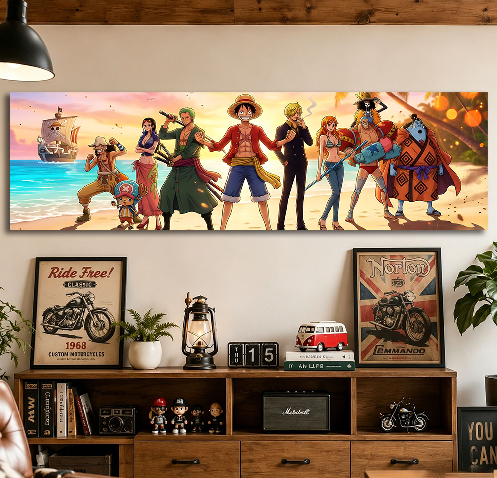 ผ้าแขวนผนังลายวันพีซ สโมสรหมวก - One Piece Straw Hat บทวิจารณ์และราคา