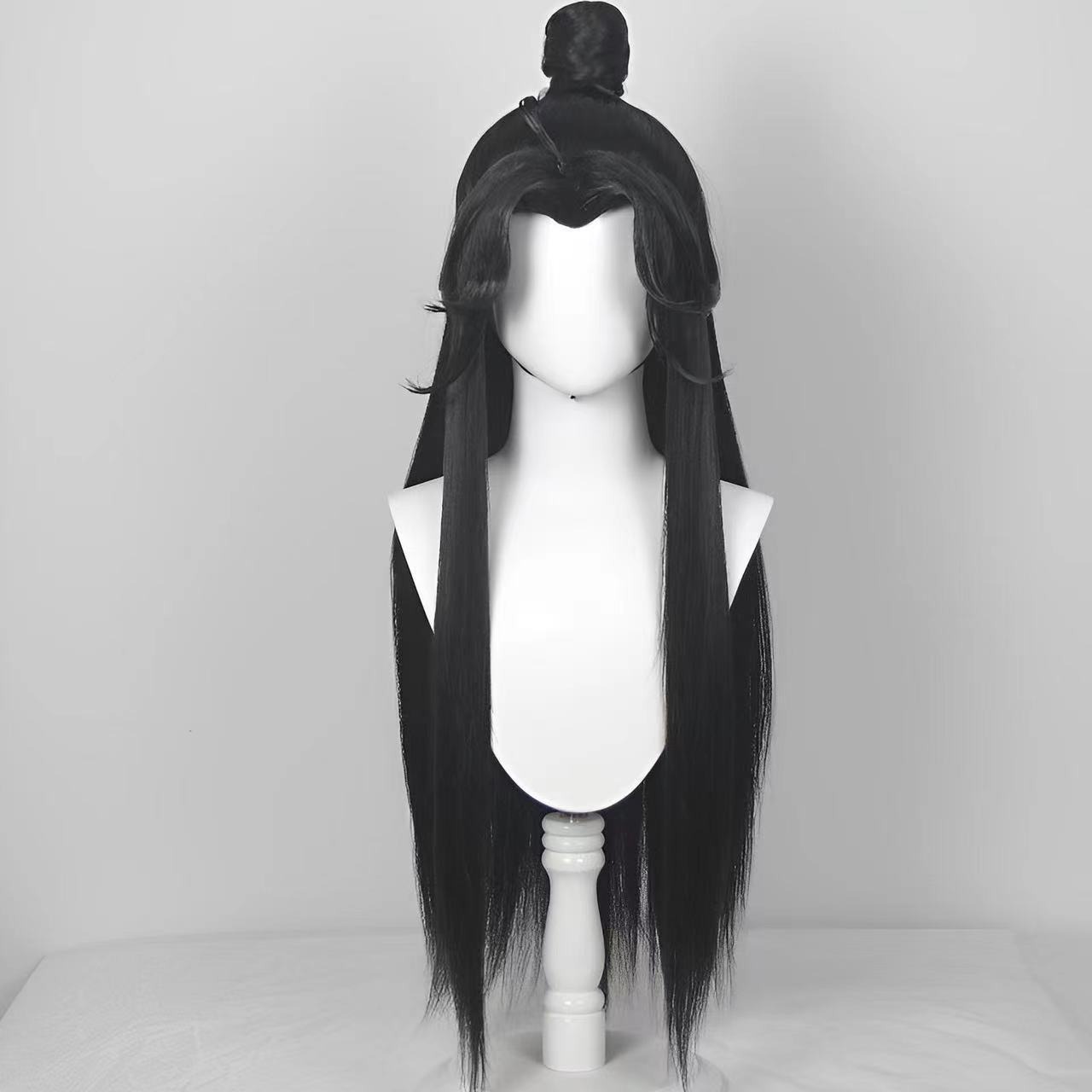 วิกผมยาวตรงสีดำสำหรับฮาโลวีน ว - Anime Cosplay Long Hair บทวิจารณ์และราคา