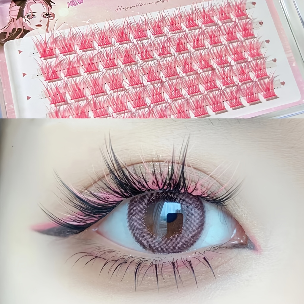 ขนตาปลอม Mixiaohe สีสันสดใส 60 - Anime Cosplay Lashes บทวิจารณ์และราคา
