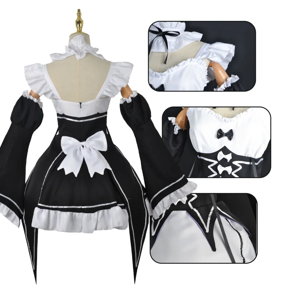 อะนิเมะ ราม เรม เมดคอสเพลย์ รี - Anime Cosplay Re Zero บทวิจารณ์และราคา