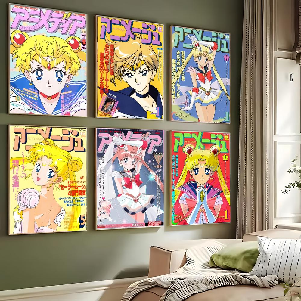 โปสเตอร์อนิเมะเซเลอร์มูน ภาพตก - Anime Cosplay Wallpaper บทวิจารณ์และราคา