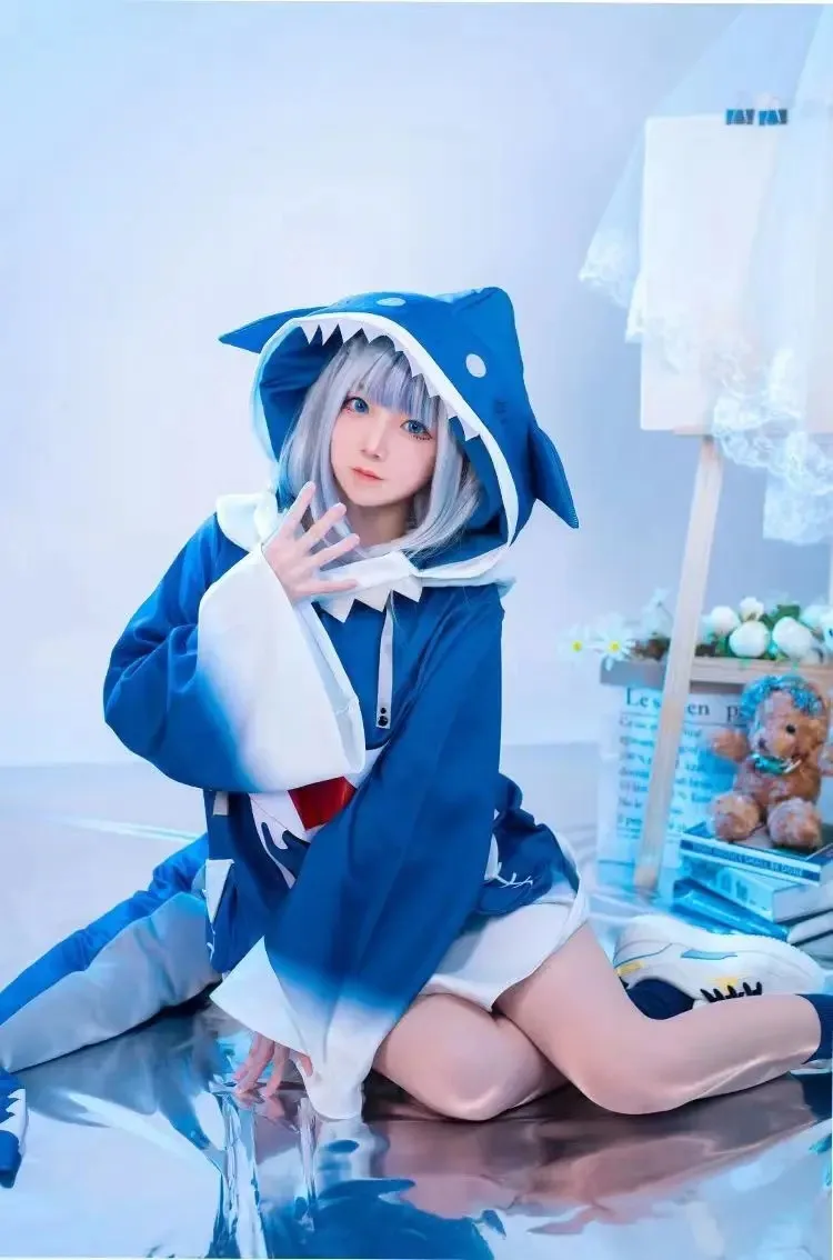 ชุดคอสเพลย์ Gawr Gura จาก Holo - Anime Cosplay Youtube บทวิจารณ์และราคา