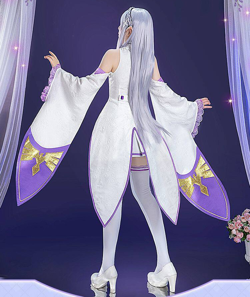 ชุดคอสเพลย์เอ็มิเลียจากอนิเมะเ - Anime Cosplay Re Zero บทวิจารณ์และราคา