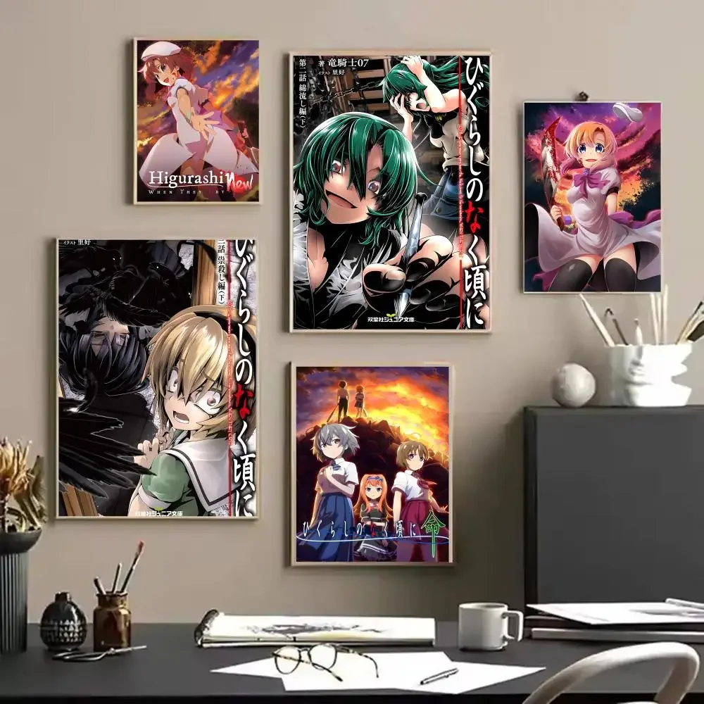 อะนิเมะ H-Higurashi เมื่อพวกเข - Anime Cosplay Wallpaper บทวิจารณ์และราคา