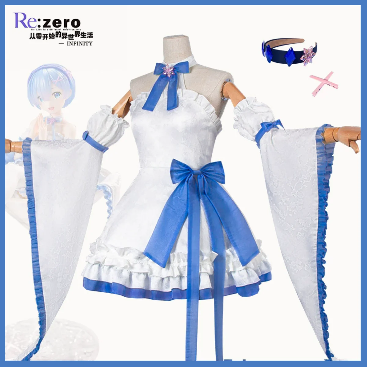 ชุดคอสเพลย์ XqAnime Re:Zero -  - Re Zero Rem Wig บทวิจารณ์และราคา