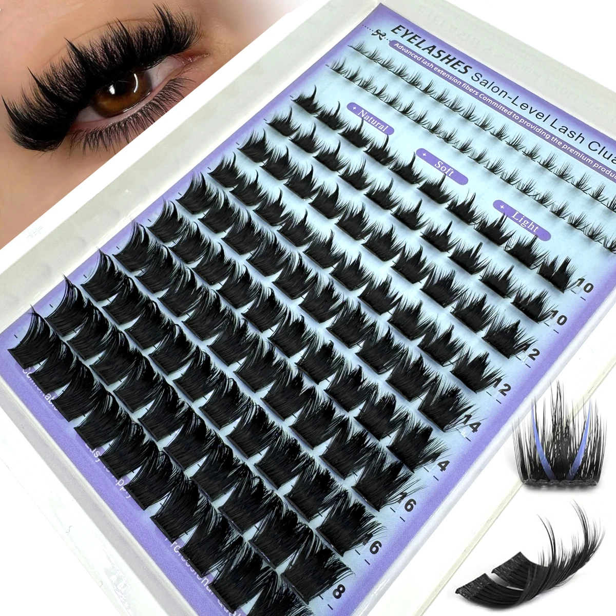ขนตาปลอมแบบช่อ AMSDCN Wispy Ma - Anime Cosplay Lashes บทวิจารณ์และราคา
