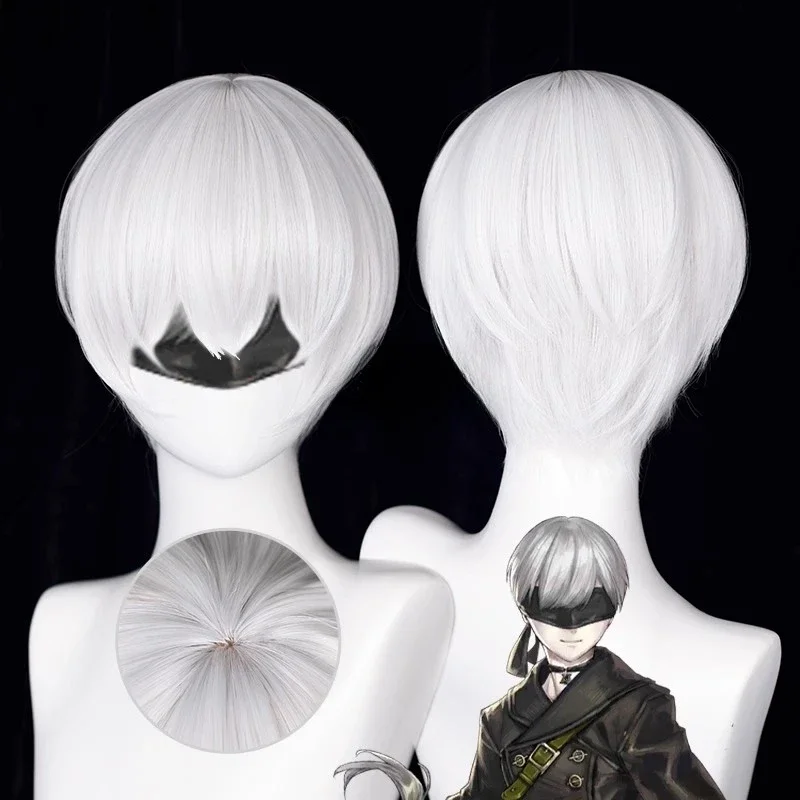 อะนิเมะ 9S คอสเพลย์วิกผม 2b วิ - Cosplay Anime White Hair บทวิจารณ์และราคา
