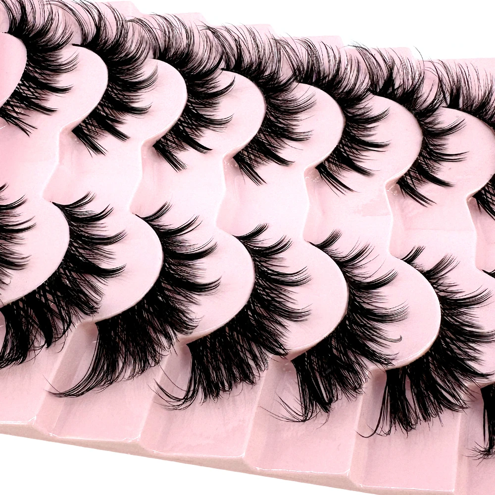 7/8PairsCat Eye Eyelashes มังง - Anime Cosplay Lashes บทวิจารณ์และราคา